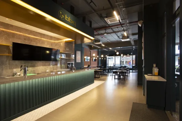 Render 3D y remodelación de restaurante coreano