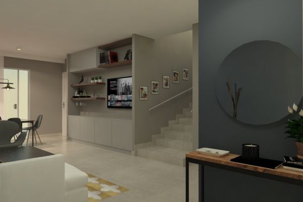 Remodelación y Render de Vivienda Unifamiliar