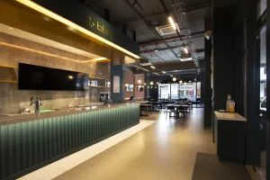 Render 3D y remodelación de restaurante coreano